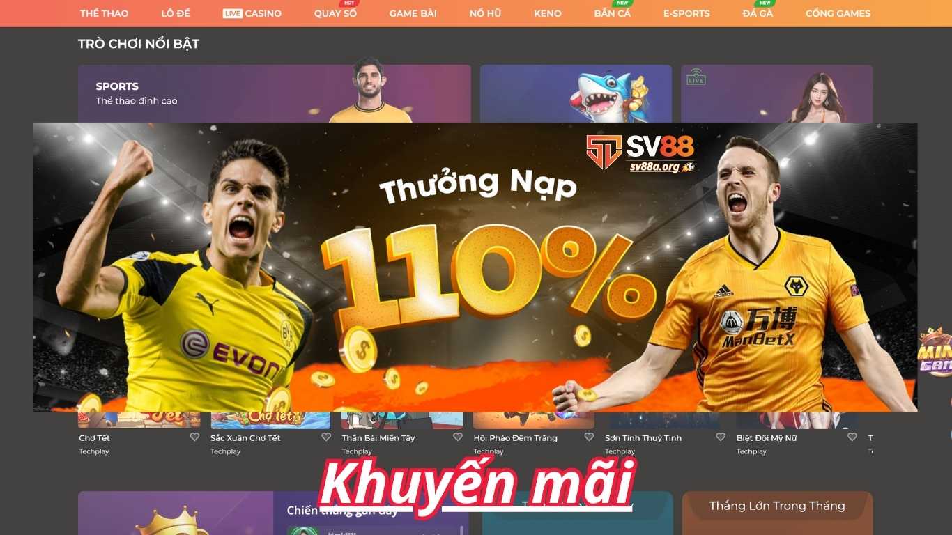Tổng hợp khuyến mãi nhà cái SV88 mới nhất